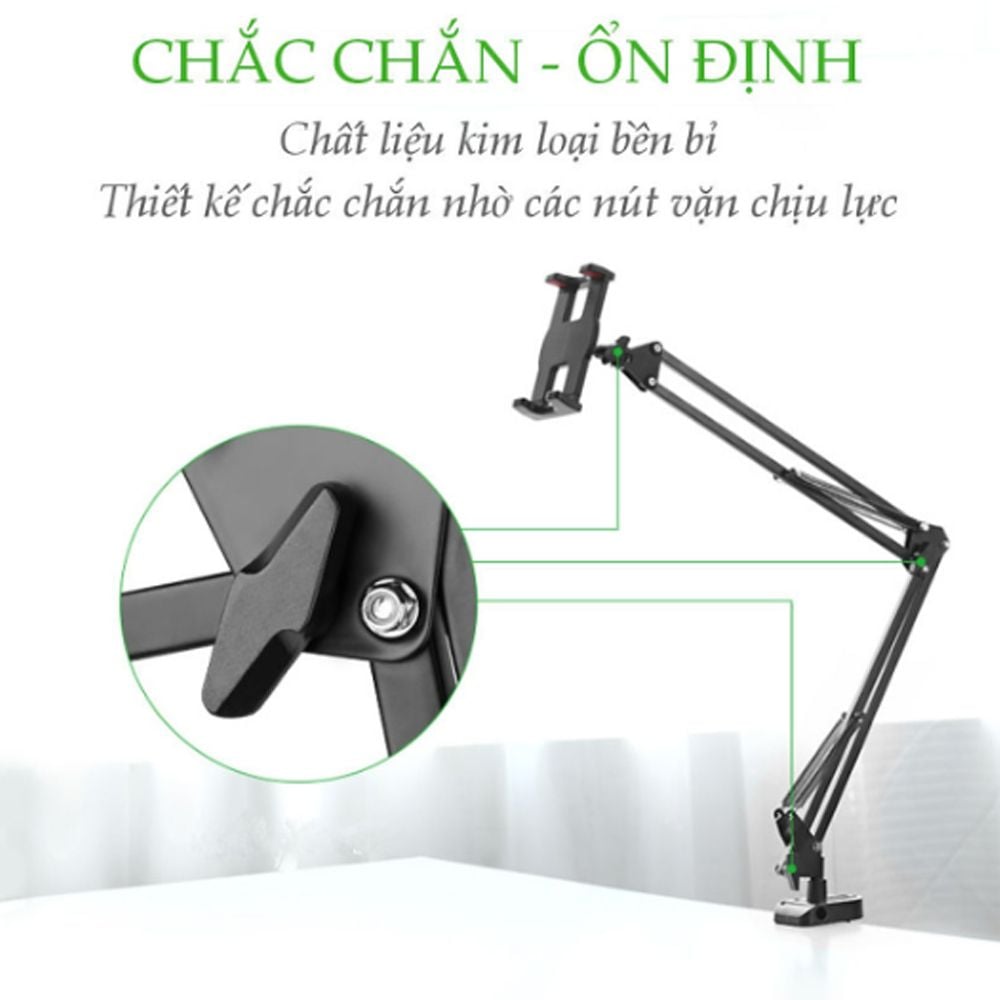 Giá đỡ Smartphone Tab kẹp đầu giường, cạnh bàn chính hãng Ugreen - 50394 - Phụ Kiện Điện Tử Việt Nam
