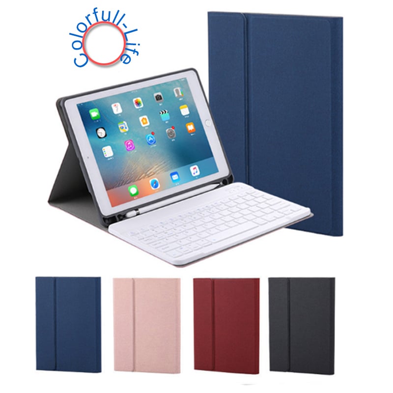 Bàn phím Bluetooth kèm bao da cover cho iPad Gen 6 Pro iPad Air 9.7 RK508 màu đỏ - Phụ Kiện Điện Tử Việt Nam ban phim bluetooth cho ipad air 1 ipad air 2 ipad new 9.7 inches 2018
