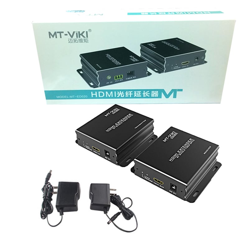 Bộ khuếch đại HDMI qua cáp quang 20Km HDMI extender qua cáp quang 20Km MT-VIKI MT-ED020 - Phụ Kiện Điện Tử Việt Nam bo keo dai hdmi qua cap quang 20km mt-viki mt-ed020
