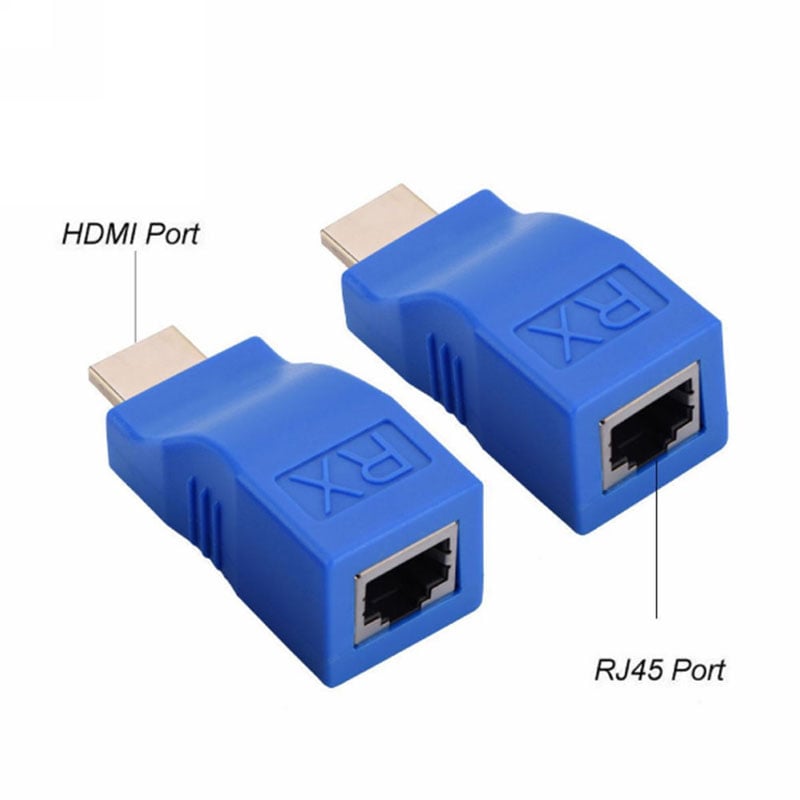 Đầu chuyển đổi HDMI sang LAN 30M - Phụ Kiện Điện Tử Việt Nam bo khuech dai hdmi qua cap mang 30 met