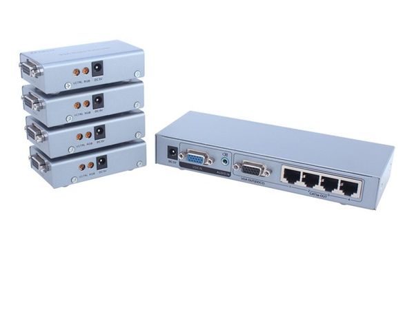 Bộ khuếch đại và chia VGA audio 1 ra 4 200 mét DTECH DT-7036 - Phụ Kiện Điện Tử Việt Nam Bộ khuếch đại và chia VGA audio 1 ra 4 200 mét DTECH DT-7036 - Phụ Kiện Điện Tử Việt Nam