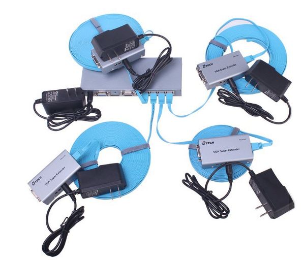 Bộ khuếch đại và chia VGA audio 1 ra 4 200 mét DTECH DT-7036 - Phụ Kiện Điện Tử Việt Nam Bộ khuếch đại và chia VGA audio 1 ra 4 200 mét DTECH DT-7036 - Phụ Kiện Điện Tử Việt Nam