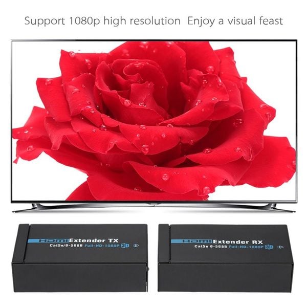 Bộ khuếch đại tín hiệu HDMI 50m. Nối dài cáp HDMI qua đường dây mạng, hỗ trợ full HD1080p - Phụ Kiện Điện Tử Việt Nam Bộ khuếch đại tín hiệu HDMI 50m. Nối dài cáp HDMI qua đường dây mạng, hỗ trợ full HD1080p - Phụ Kiện Điện Tử Việt Nam