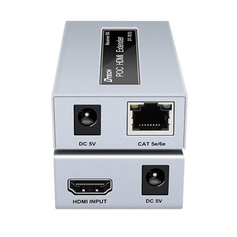 Bộ chuyển đổi và khuếch đại HDMI qua dây mạng LAN 50M Dtech DT-7073 - Phụ Kiện Điện Tử Việt Nam bo khuech dại hdmi qua cap mang 60 met dtech dt-7073