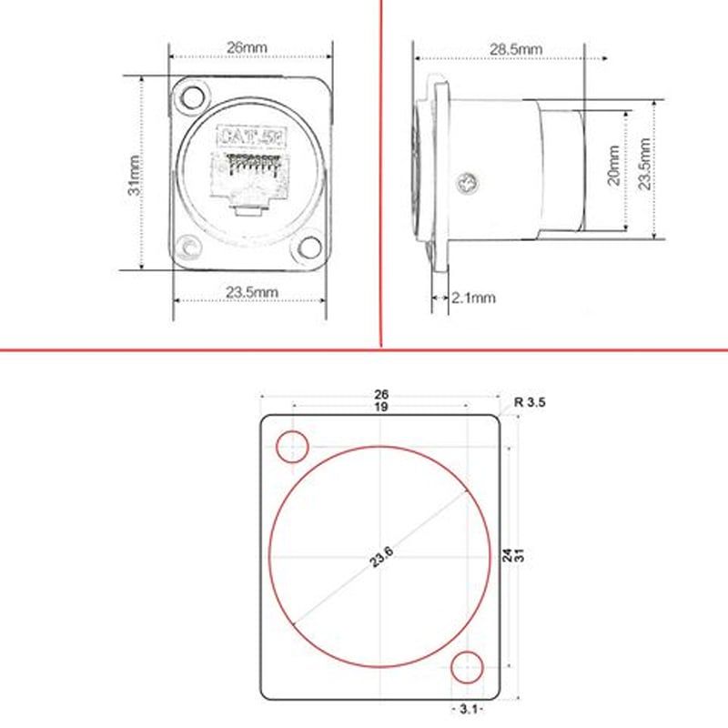 Đầu cắm cáp mạng âm tường âm sàn CAT6 I Nhân mạng RJ45/CAT6E âm tườngCoraon LC-CAT6A - Phụ Kiện Điện Tử Việt Nam Nhân mạng RJ45 CAT6A chính hãng Coraon LC-CAT6A-WS