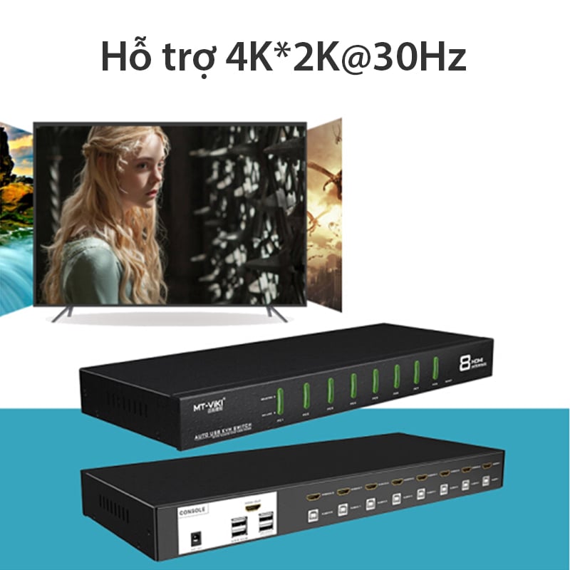 hdmi kvm switch auto 8 port mt-viki MT-0801HK