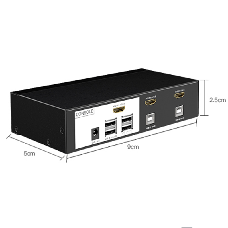 KVM Switch HDMI 2x1 - Bộ chuyển mạch HDMI và USB 2 ra 1 4K 30Hz MT-VIKI MT-0201HK - Phụ Kiện Điện Tử Việt Nam KVM Switch hdmi 2 in 1 mt-viki mt-0201hk