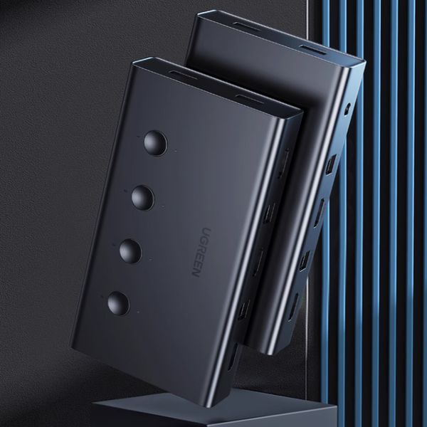 KVM Switch HDMI 4x1 - Bộ chuyển mạch HDMI và USB 4 vào 1 ra 4K60Hz Ugreen 70439 CM293 - Phụ Kiện Điện Tử Việt Nam KVM Switch HDMI 4x1 - Bộ chuyển mạch HDMI và USB 4 vào 1 ra 4K60Hz Ugreen 70439 CM293 - Phụ Kiện Điện Tử Việt Nam