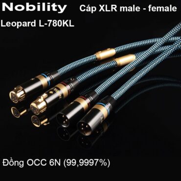 Cáp âm thanh XLR đực sang cái 1 mét đồng tinh khiết OCC 6N Nobility Leopard E-780KL 1 sợi - Phụ Kiện Điện Tử Việt Nam