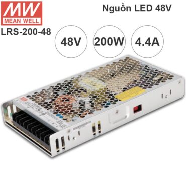 Nguồn LED tổng DC 48V-4.4A Meanwell LRS-200-48 có ADJ 44V, 45V, 46V, 47V, 49V, 50V, 51V, 52V - Phụ Kiện Điện Tử Việt Nam