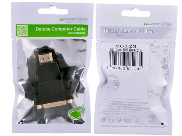 Đầu chuyển đổi DVI-I Female to HDMI Male Ugreen 20123 - Phụ Kiện Điện Tử Việt Nam Đầu chuyển đổi DVI-I Female to HDMI Male Ugreen 20123 - Phụ Kiện Điện Tử Việt Nam