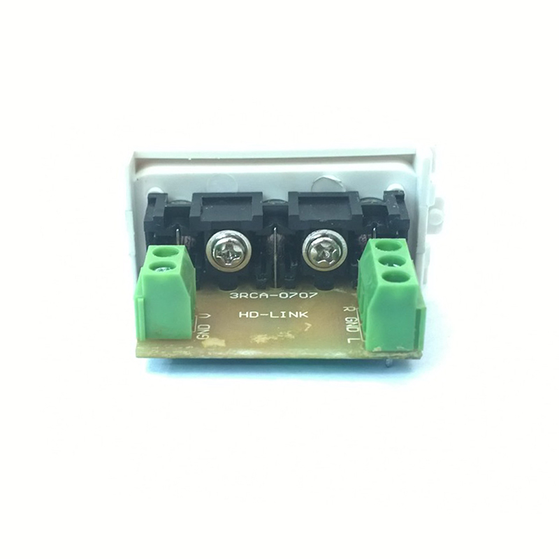 Đế AV (RCA) âm tường loại vặn vít, Phụ kiện điện tử Hà Nội - Phụ Kiện Điện Tử Việt Nam dau bam mat av wall plate