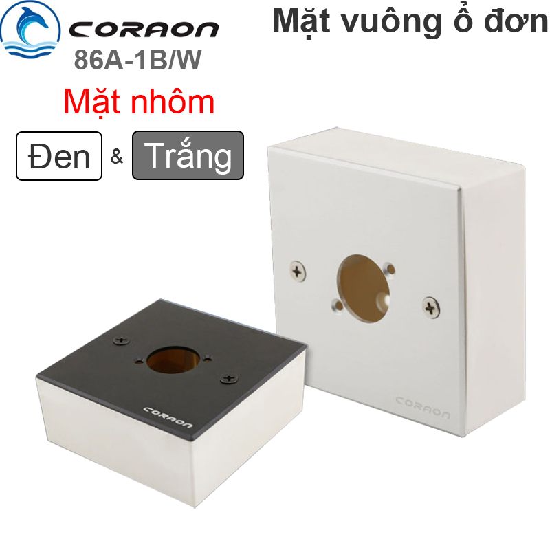 Mặt nạ ổ cắm đơn cho đế âm tường âm sàn Coraon 86A-1W/B - Phụ Kiện Điện Tử Việt Nam Mặt nạ ổ cắm đơn cho đế âm tường âm sàn Coraon 86A-1W/B