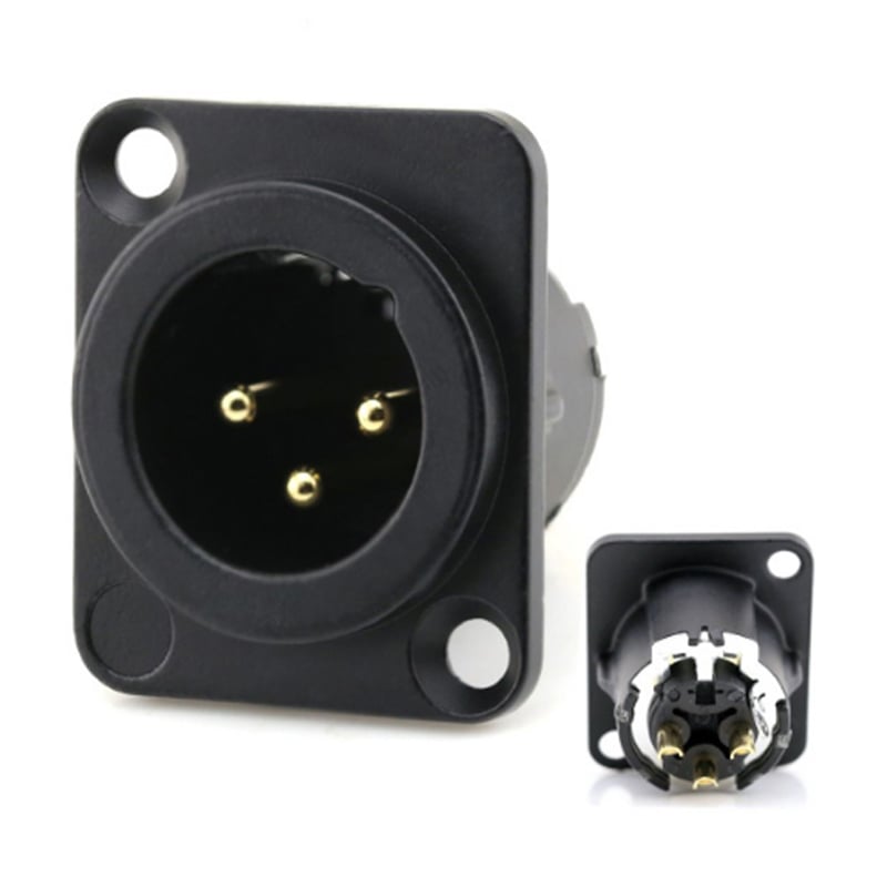 Đầu giắc hàn Cannon cổng XLR 3 chân đực lắp bảng điều khiển Coraon LC3MD-W/B - Phụ Kiện Điện Tử Việt Nam nhan cam XLR am tuong