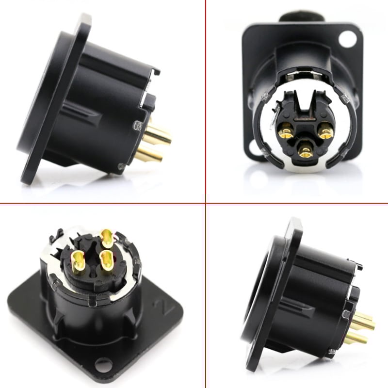 Đầu giắc hàn Cannon cổng XLR 3 chân đực lắp bảng điều khiển Coraon LC3MD-W/B - Phụ Kiện Điện Tử Việt Nam nhan cam XLR am tuong
