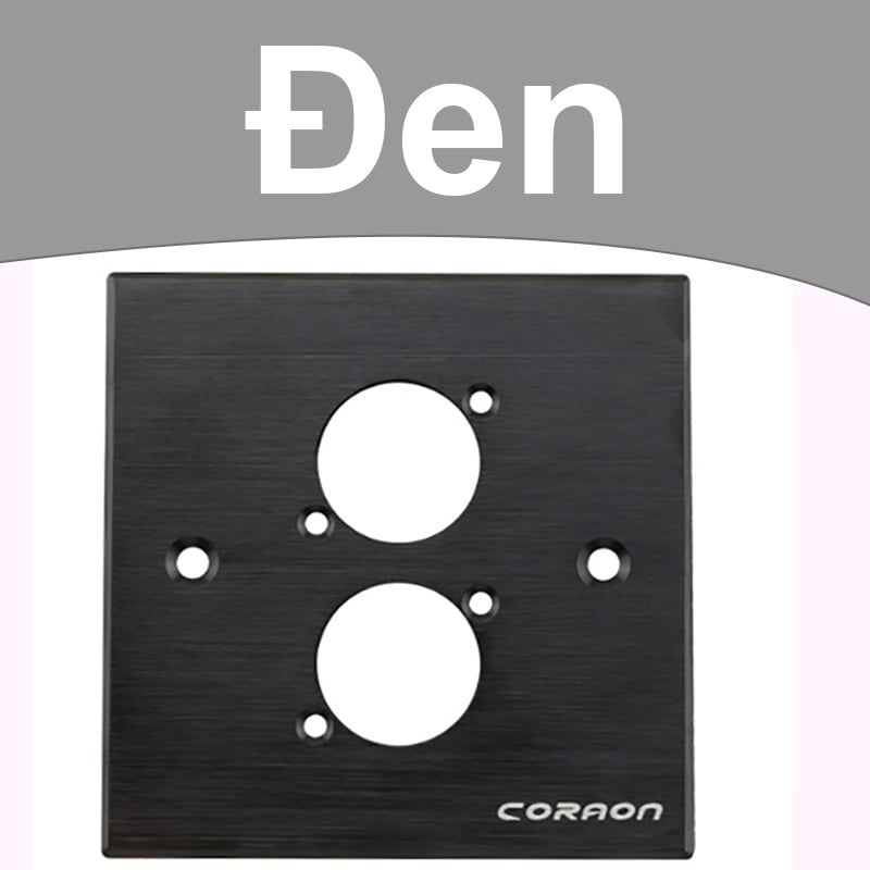 Mặt nạ ổ cắm 4 nhân cho đế âm tường âm sàn Coraon 86A-4-W | 86A-4-B (đen/trắng) - Phụ Kiện Điện Tử Việt Nam