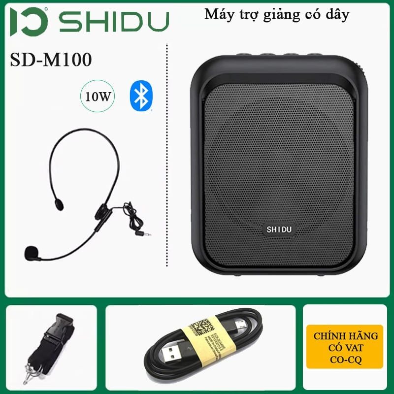 Máy trợ giảng có dây shidu SD-M100 công suất 10W có bluetooth - Phụ Kiện Điện Tử Việt Nam Máy trợ giảng có dây shidu SD-M100 công suất 10W có bluetooth