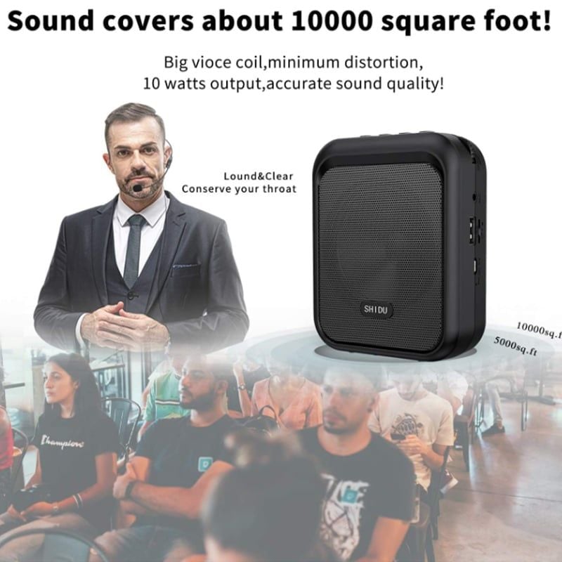 Máy trợ giảng có dây shidu SD-M100 công suất 10W có bluetooth - Phụ Kiện Điện Tử Việt Nam Máy trợ giảng có dây shidu SD-M100 công suất 10W có bluetooth