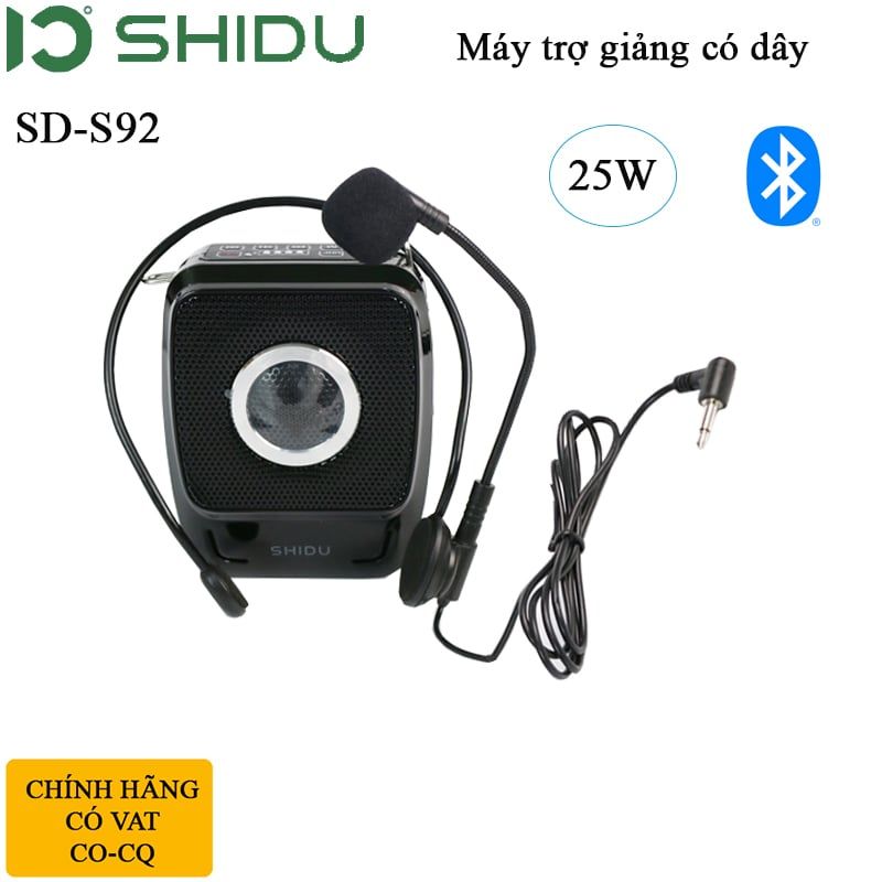 Máy trợ giảng có dây shidu SD-S92 công suất cao 25W - Phụ Kiện Điện Tử Việt Nam Máy trợ giảng có dây công suất cao 25W Shidu SD-S92