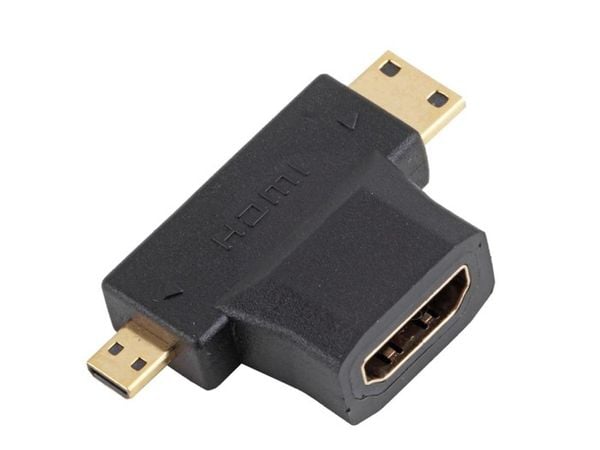 Đầu chuyển đổi Micro HDMI Mini HDMI sang HDMI Female - Phụ Kiện Điện Tử Việt Nam Đầu chuyển đổi Micro HDMI Mini HDMI sang HDMI Female - Phụ Kiện Điện Tử Việt Nam