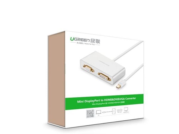 Mini Displayport to HDMI DVI VGA Ugreen 10438 hỗ trợ 4K - Phụ Kiện Điện Tử Việt Nam