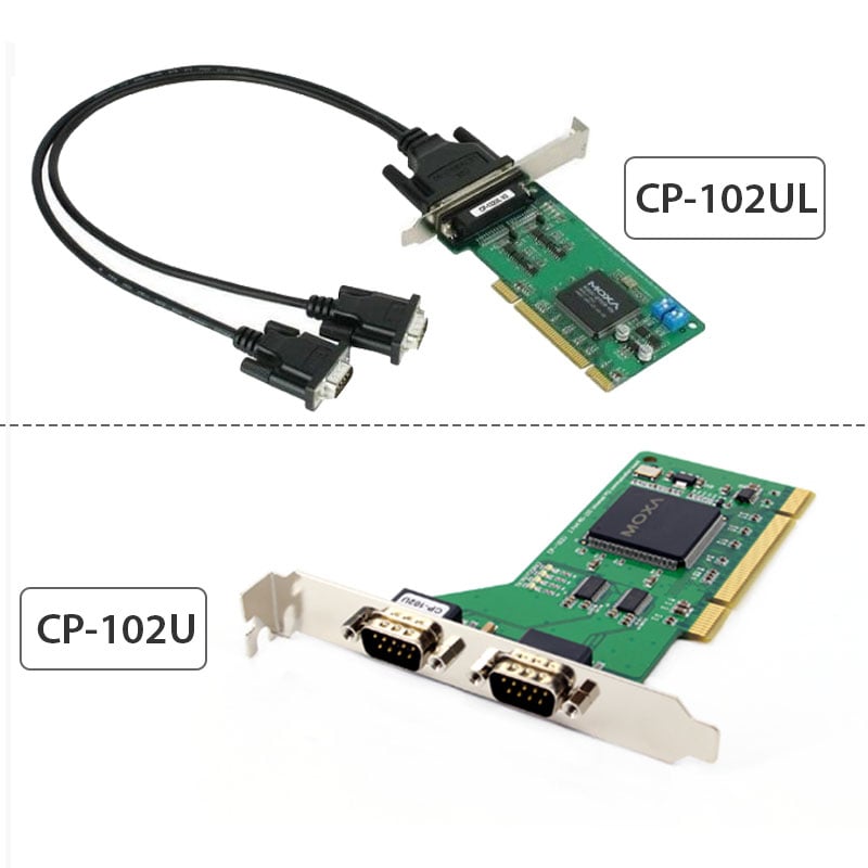 Card chuyển đổi PCI sang 2 RS232 Moxa CP-102U - Phụ Kiện Điện Tử Việt Nam card pci-e ra 2 rs232 moxa cp-102ul