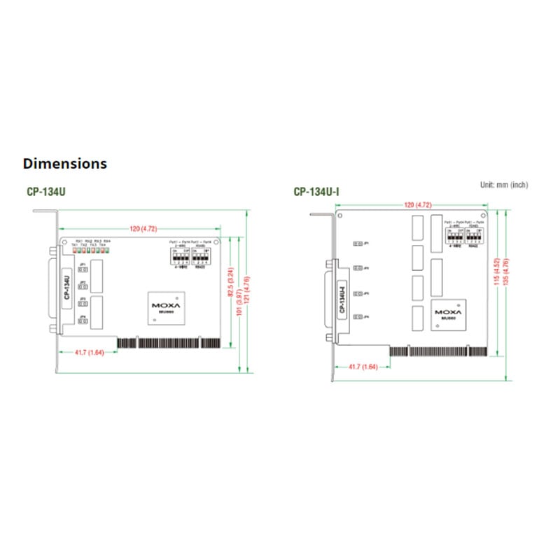 Card chuyển đổi PCI to 4 RS422/RS485 Moxa CP-134U - Phụ Kiện Điện Tử Việt Nam Card chuyển đổi PCI to 4 RS422/RS485 Moxa CP-134U - Phụ Kiện Điện Tử Việt Nam