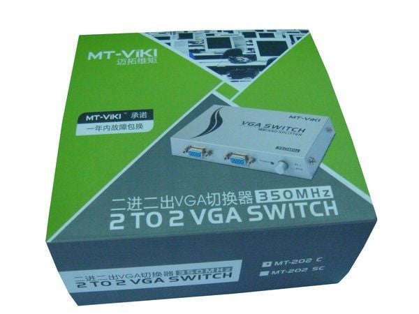 Bộ chia màn hình VGA 2 ra 2 350MHz full HD 1920x1440P MT-VIKI MT-202C - Phụ Kiện Điện Tử Việt Nam Bộ chia màn hình VGA 2 ra 2 350MHz full HD 1920x1440P MT-VIKI MT-202C - Phụ Kiện Điện Tử Việt Nam