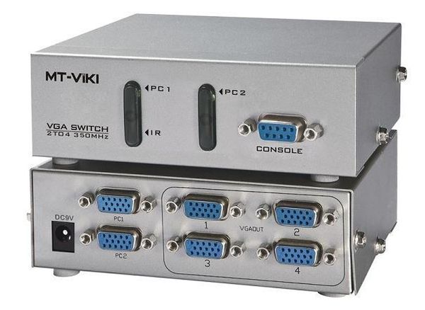 Bộ chia màn hình VGA 2 ra 4 350MHz MT-204CH full HD 1920X1440P có điều khiển - Phụ Kiện Điện Tử Việt Nam Bộ chia màn hình VGA 2 ra 4 350MHz MT-204CH full HD 1920X1440P có điều khiển - Phụ Kiện Điện Tử Việt Nam