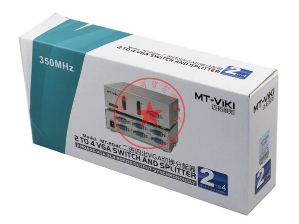 Bộ chia màn hình VGA 2 ra 4 350MHz MT-204CH full HD 1920X1440P có điều khiển - Phụ Kiện Điện Tử Việt Nam Bộ chia màn hình VGA 2 ra 4 350MHz MT-204CH full HD 1920X1440P có điều khiển - Phụ Kiện Điện Tử Việt Nam