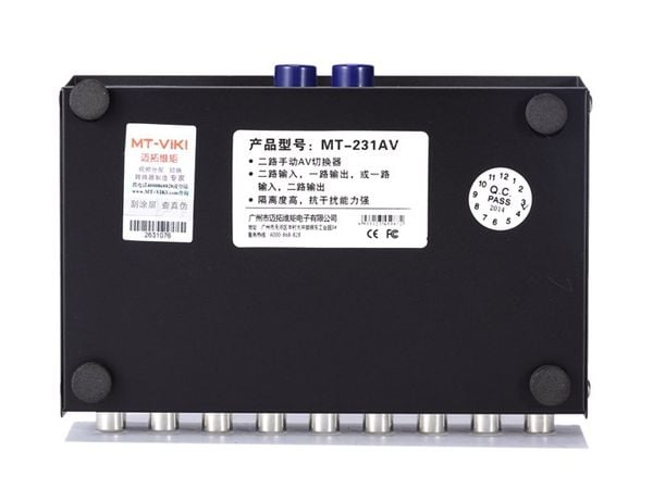 Bộ chuyển mạch tín hiệu AV Video & Audio 2 ra 1 cổng MT-VIKI MT-231AV - Phụ Kiện Điện Tử Việt Nam