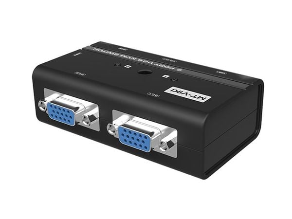 Auto KVM Switch VGA USB 2 port -chuyển mạch 2 CPU ra 1 màn hình VGA kèm cáp MT-VIKI MT-260KL - Phụ Kiện Điện Tử Việt Nam