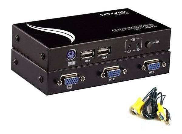 Auto KVM Switch 2 port USB PS2 chuyển mạch tự động 2 CPU ra 1 màn hình MT-VIKI MT-271UK-L - Phụ Kiện Điện Tử Việt Nam