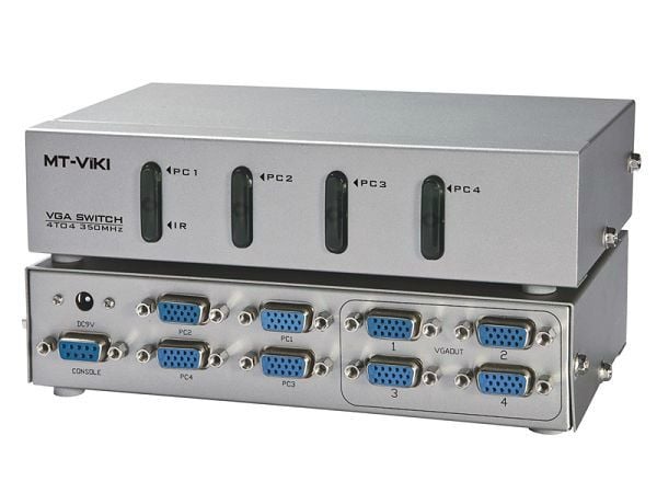 Bộ chia màn hình VGA 4 ra 4 350MHz full HD 1920x1440P MT-VIKI MT-404CH có điều khiển - Phụ Kiện Điện Tử Việt Nam Bộ chia màn hình VGA 4 ra 4 350MHz full HD 1920x1440P MT-VIKI MT-404CH có điều khiển - Phụ Kiện Điện Tử Việt Nam