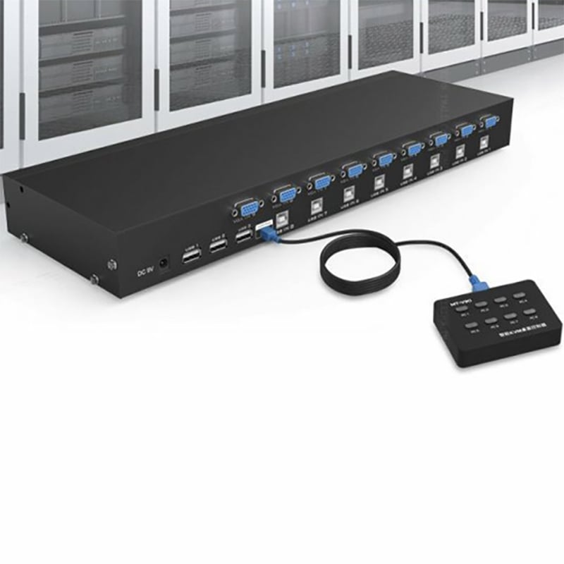 KVM switch 8 port VGA USB MT-VIKI MT-801UK - Switch KVM 8 CPU ra 1 màn hình - Phụ Kiện Điện Tử Việt Nam KVM SWITCH MTVIKI MT801UK