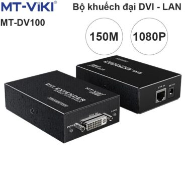 Bộ khuếch đại DVI-I 24+5 qua cáp mạng Over Ethernet 100-150 mét MT-VIKI MT-DV100 - Phụ Kiện Điện Tử Việt Nam