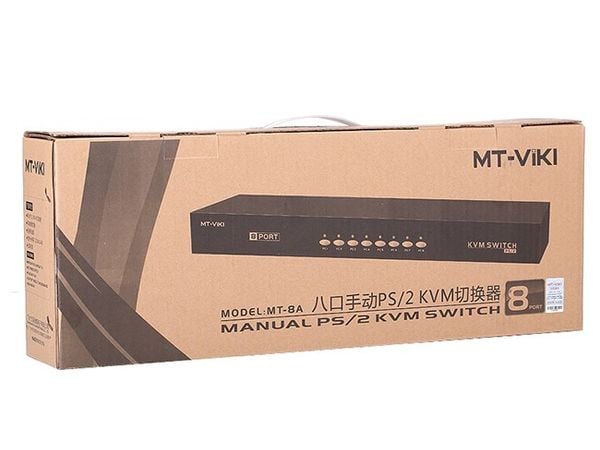 KVM switch 8 cổng - Bộ chuyển mạch 8 CPU ra 1 màn hình KVM PS2 MT-VIKI MT-8A - Phụ Kiện Điện Tử Việt Nam KVM switch 8 cổng - Bộ chuyển mạch 8 CPU ra 1 màn hình KVM PS2 MT-VIKI MT-8A - Phụ Kiện Điện Tử Việt Nam