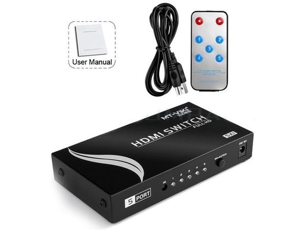 Bộ chuyển mạch HDMI 5x1 full HD1080P có điều khiển từ xa MT-VIKI MT-SW501 - Phụ Kiện Điện Tử Việt Nam Bộ chuyển mạch HDMI 5x1 full HD1080P có điều khiển từ xa MT-VIKI MT-SW501 - Phụ Kiện Điện Tử Việt Nam