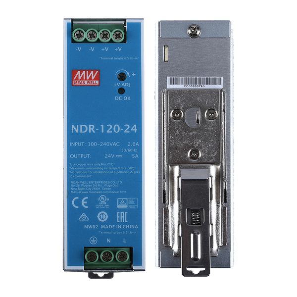 Nguồn DIN công nghiệp 24V-5A 120W Meanwell NDR-120-24 - Phụ Kiện Điện Tử Việt Nam nguon 24v-5a Meanwell NDR-120-24