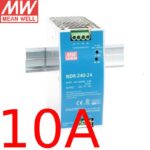 Nguồn DIN DC 24V công nghiệp Meanwell NDR Series 24V 3.2A l 5A l 10A l 20A - Meanwell NDR-240-24 24V-10A