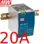 Nguồn DIN DC 24V công nghiệp Meanwell NDR Series 24V 3.2A l 5A l 10A l 20A - Meanwell NDR-480-24 24V-20A