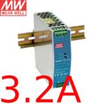 Nguồn DIN DC 24V công nghiệp Meanwell NDR Series 24V 3.2A l 5A l 10A l 20A - Meanwell NDR-75-24 24V-3.2A