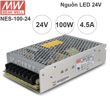 Nguồn LED tổng DC 24V-4.5A MeanWell NES-100-24 có ADJ 25v, 26v, 27v, 28V - Phụ Kiện Điện Tử Việt Nam