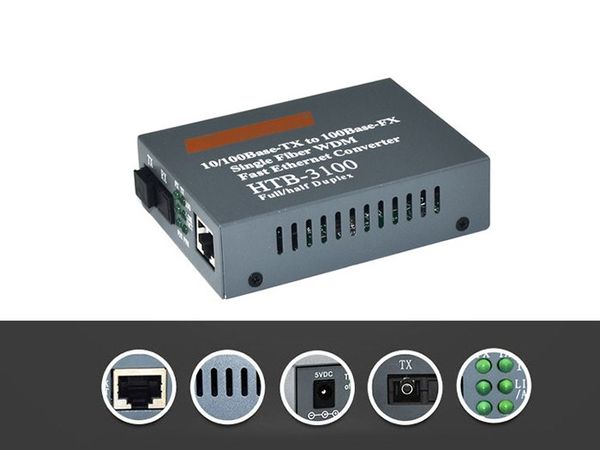 Bộ chuyển đổi quang điện 25Km 100Mbps NetLink HTB-3100 - Phụ Kiện Điện Tử Việt Nam Bộ chuyển đổi cáp mạng sang cáp quang netlink