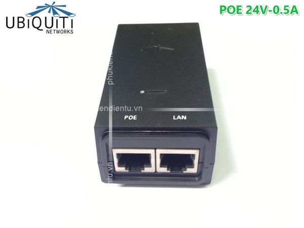 Nguồn PoE cho wifi Ubiquiti 24V-0.5A - Phụ Kiện Điện Tử Việt Nam Nguồn PoE cho wifi Ubiquiti 24V-0.5A - Phụ Kiện Điện Tử Việt Nam