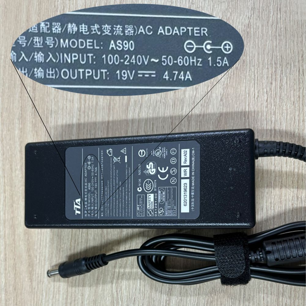 Bộ nguồn sạc pin laptop Asus 19V-4.74A 90W chân 5.5*2.5mm chính hãng TTA - AS90 - Phụ Kiện Điện Tử Việt Nam