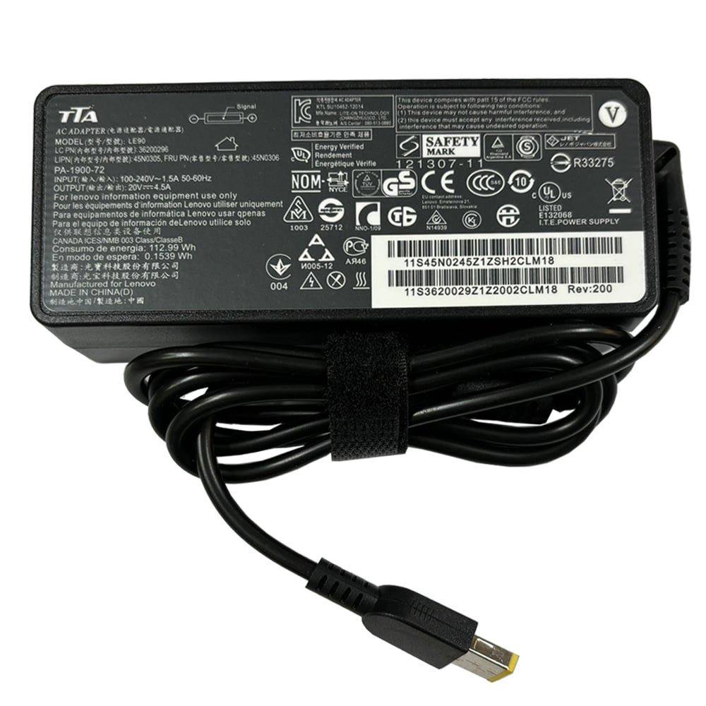 Bộ nguồn sạc pin laptop Lenovo 20V-4.5A 90W chân vuông chính hãng TTA - LE90 - Phụ Kiện Điện Tử Việt Nam Bộ nguồn sạc pin laptop Lenovo 20V-4.5A 90W chân vuông chính hãng TTA - LE90 - Phụ Kiện Điện Tử Việt Nam