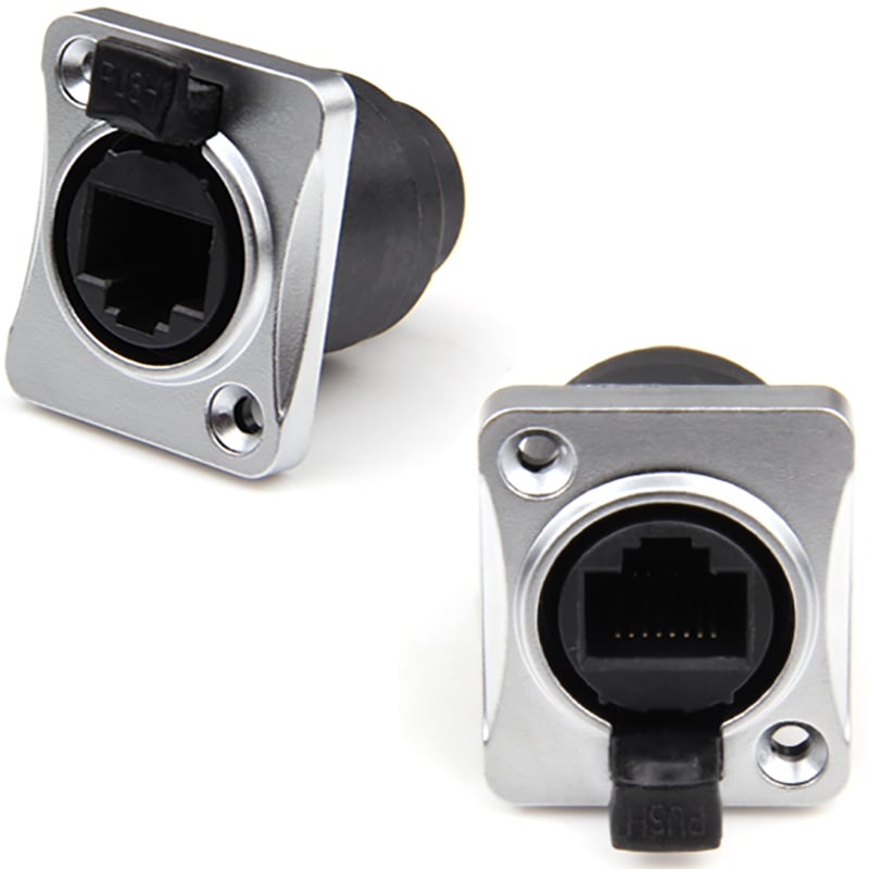 Nhân mạng RJ45 chống nước lắp bảng điều khiển Gorizon JD821F-CR cắm cạnh bẻ vuông góc - Phụ Kiện Điện Tử Việt Nam giac cam mang internet rj45 am tuong am san gorizon