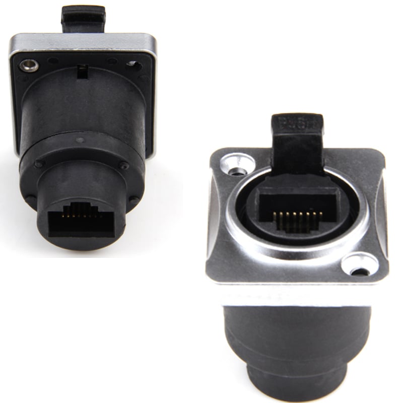 Nhân mạng RJ45 chống nước lắp bảng điều khiển Gorizon JD821F-CR cắm cạnh bẻ vuông góc - Phụ Kiện Điện Tử Việt Nam giac cam mang internet rj45 am tuong am san gorizon