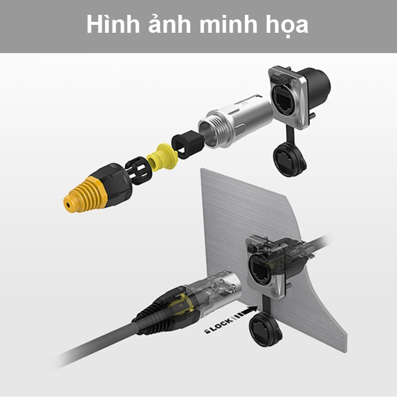 Đầu cắm đầu chụp mạng RJ45 vỏ nhôm YLRJ45P-R - Phụ Kiện Điện Tử Việt Nam Đầu cắm đầu chụp mạng RJ45 vỏ nhôm YLRJ45P-R - Phụ Kiện Điện Tử Việt Nam